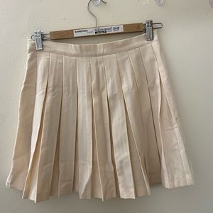 Cream Mini skirt